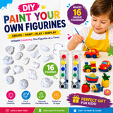 DIY Paint Your Own Figurines Kit –  Creative Craft Pieces with Paints & Brush | Educational Art Set for Kids