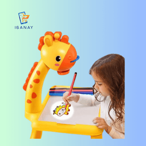 Giraffe Projection Painting Table with Music
