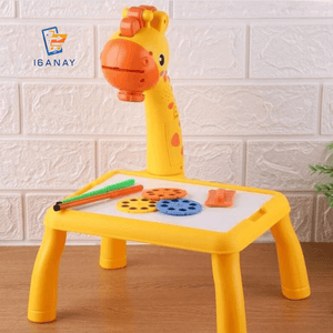Giraffe Projection Painting Table with Music