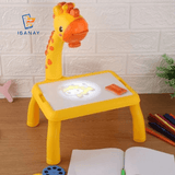 Giraffe Projection Painting Table with Music