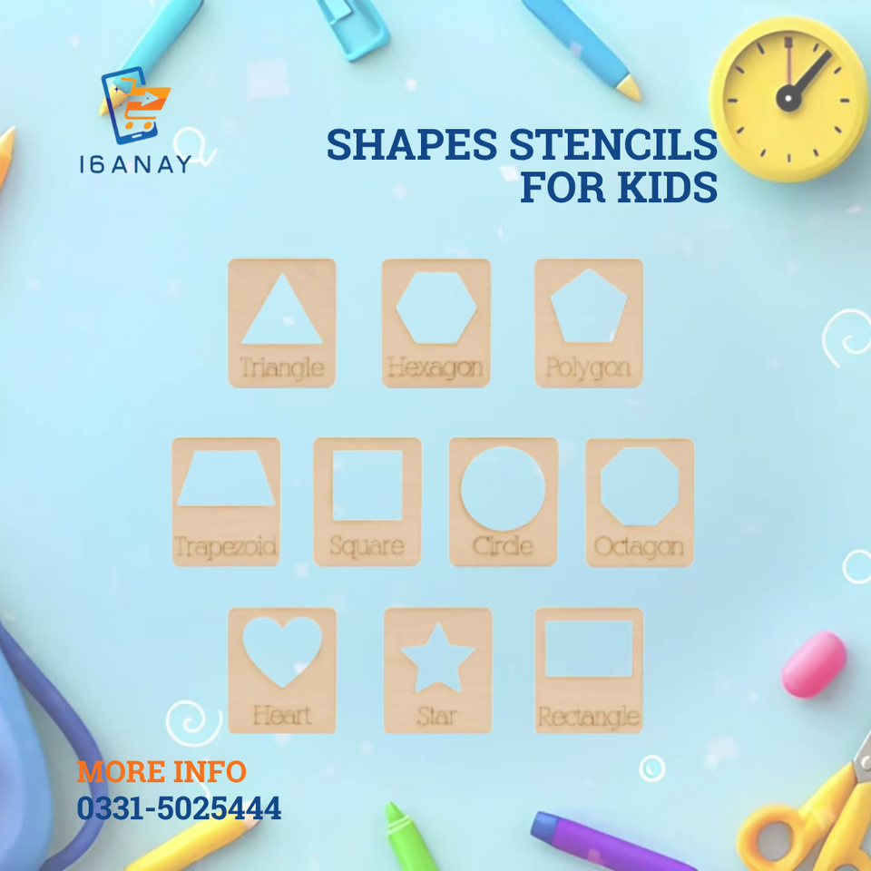 Shapes Stencils for Kids