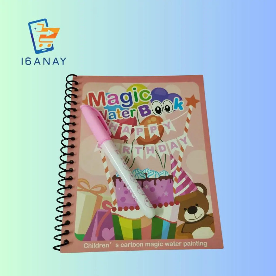 Reusable Kids Magic Water Drawing Book - 16anay 