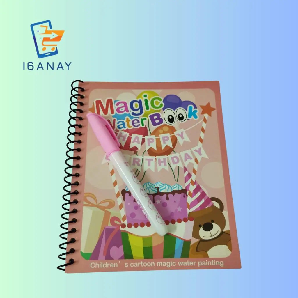 Reusable Kids Magic Water Drawing Book - 16anay 