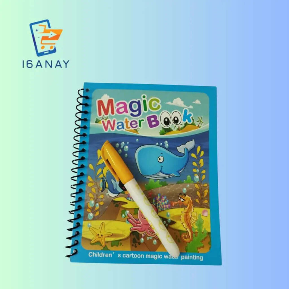 Reusable Kids Magic Water Drawing Book - 16anay 