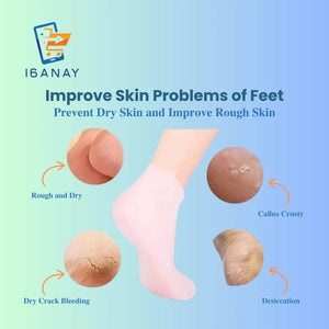 Silicon Moisturizing Gel Socks - 16anay 