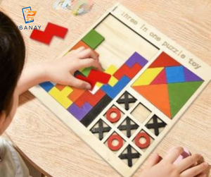 3 in 1 Wooden Puzzle For Kids